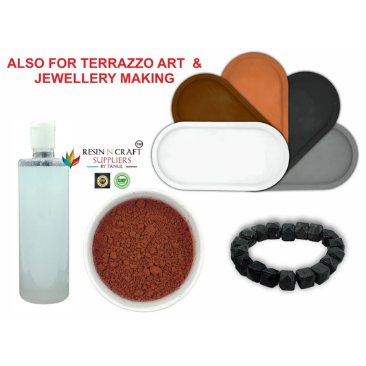Terra Art (Brown Base) (500GMS BASE AND 170GMS LIQUID)  /Jesmonite / Cement Craft Powder