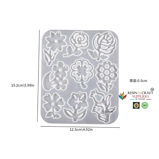 Flower Earring & Pendant Mould – B