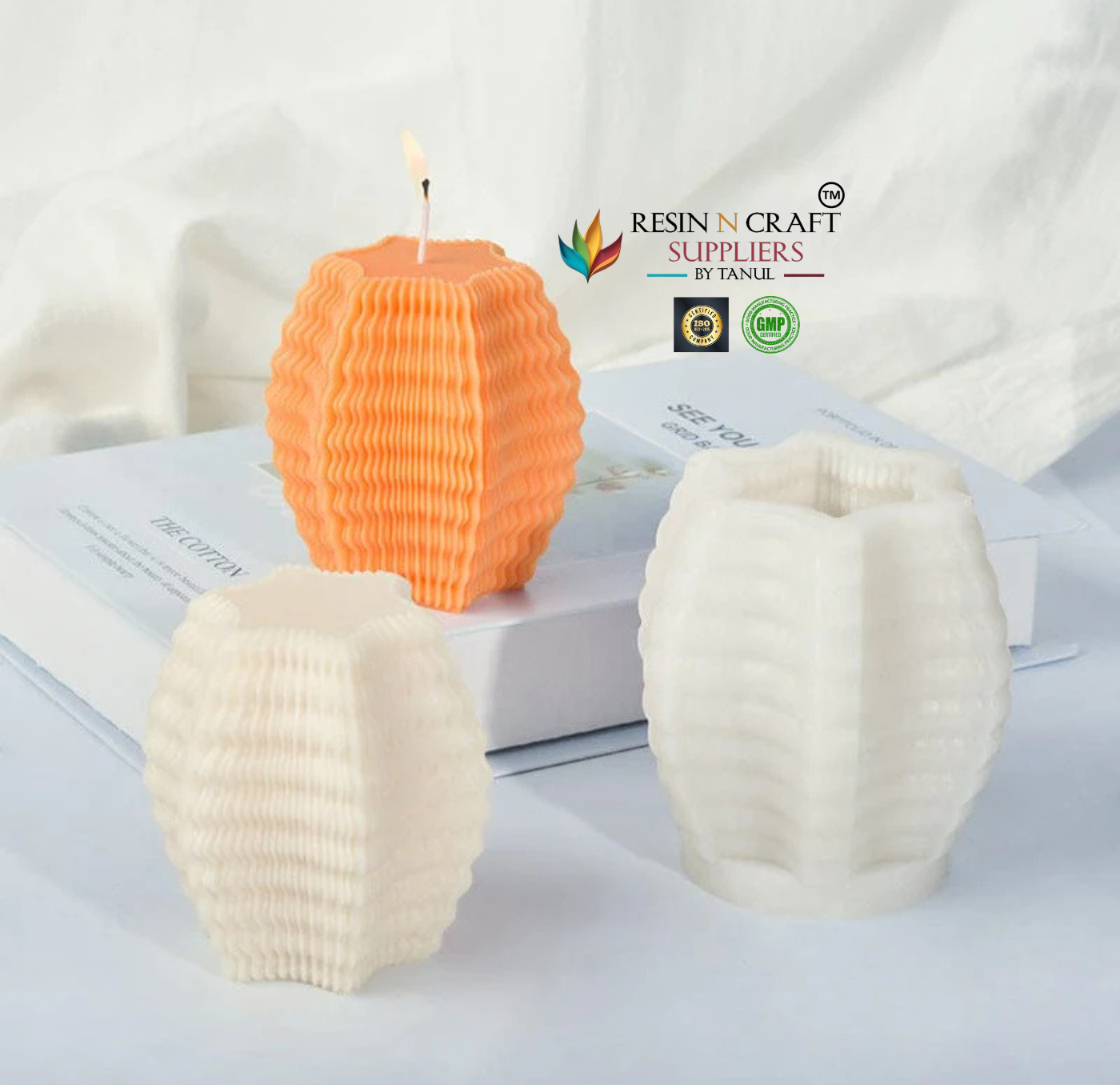 Wavy Striped Star Shape Candle Handmade Mould (RHM0163M)
