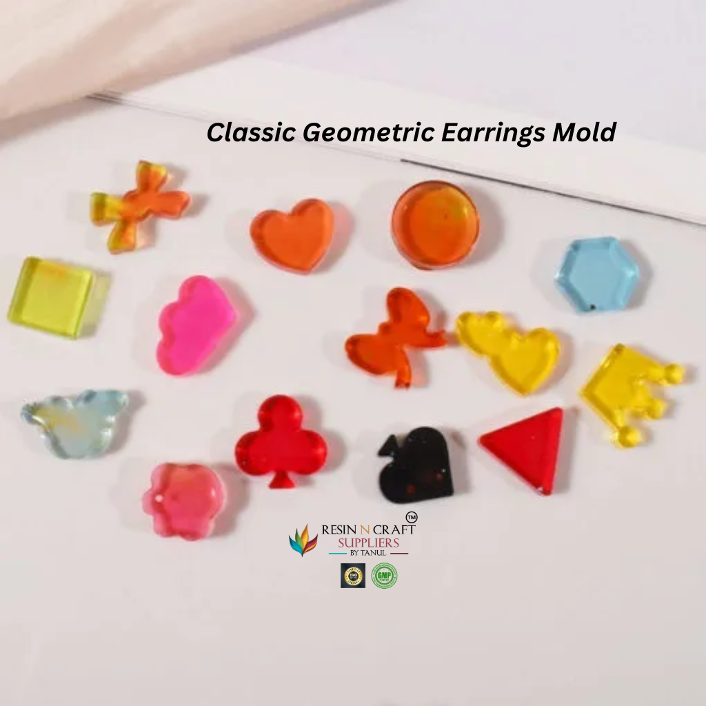 Classic Geometric Earrings Mold – Silicone Resin Jewelry Mold RDI-RRM-0415M