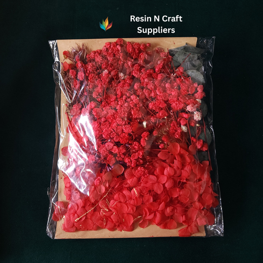 Dry Flower Card Packing (Red) (CP009)