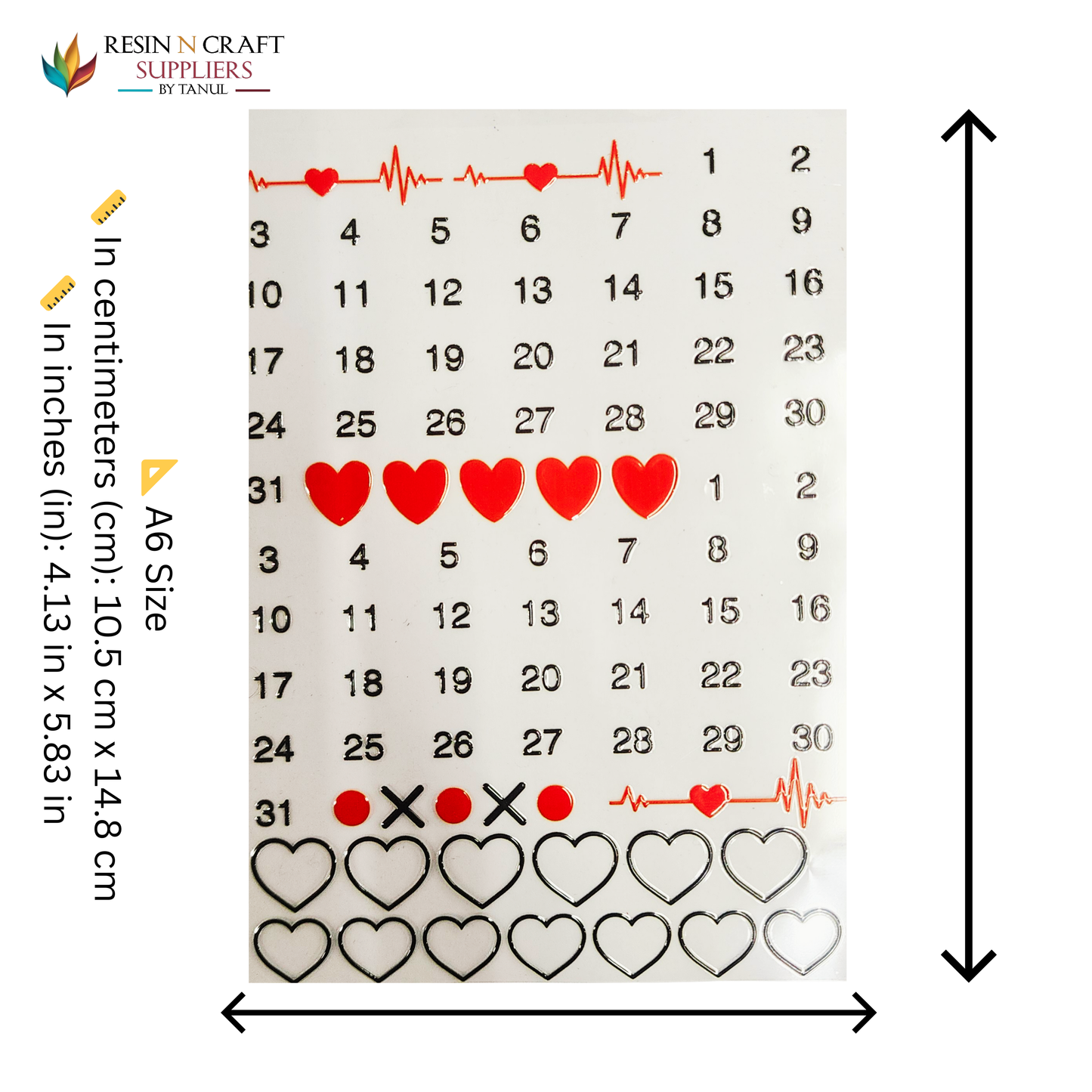 Color Peel & Stick UV DTF Sticker – A6 Size (UVS - 123)