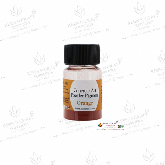 Orange Concrete Art Powder Pigment (CC055) | 10 Gram | Premium Concrete & Terra Art Color