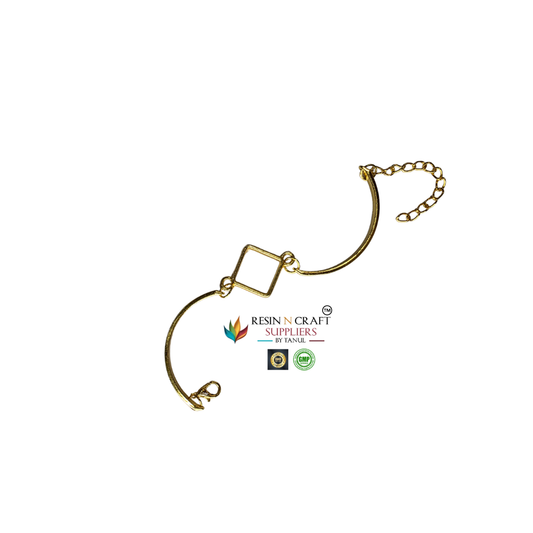 Bracelet Base Without Bezel (Rakhi / Gift Collection) (Silver Color)