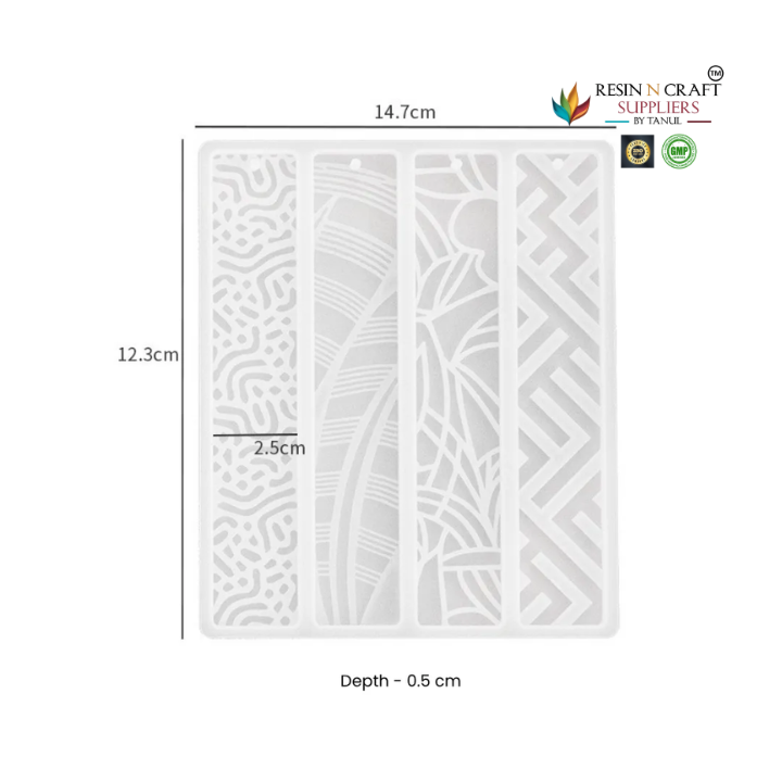 4 in 1 – Pattern Bookmark Mold – RA