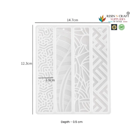 4 in 1 – Pattern Bookmark Mold – RA