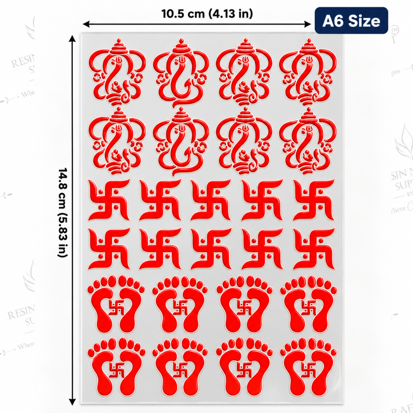 Color Peel & Stick UV DTF Sticker – A6 Size (UVS - 204)