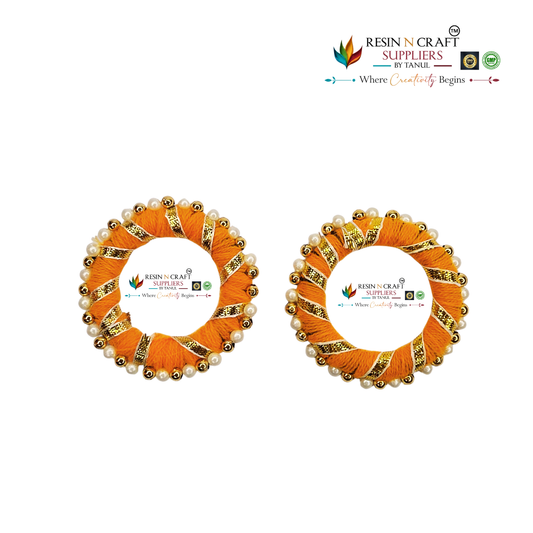 Traditional Pearl Ring (Orange) Moti Pearl Ring