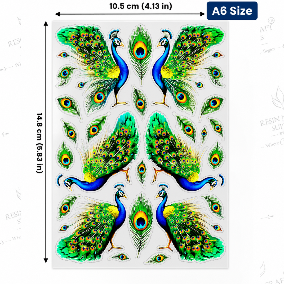 Color Peel & Stick UV DTF Sticker – A6 Size (UVS - 205)