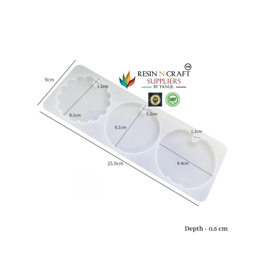 Circle Keychain & sèche Tag Mold (RRM0045)