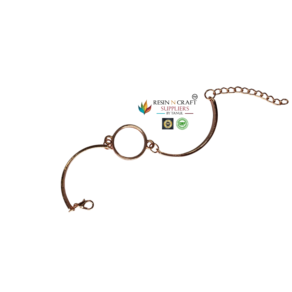 Bracelet Base Without Bezel (Rakhi / Gift Collection) (Rose Gold Color)