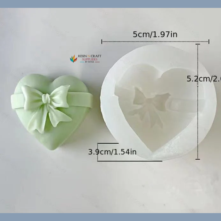 RHM0195 Gift Heart Candle Handmade Mould