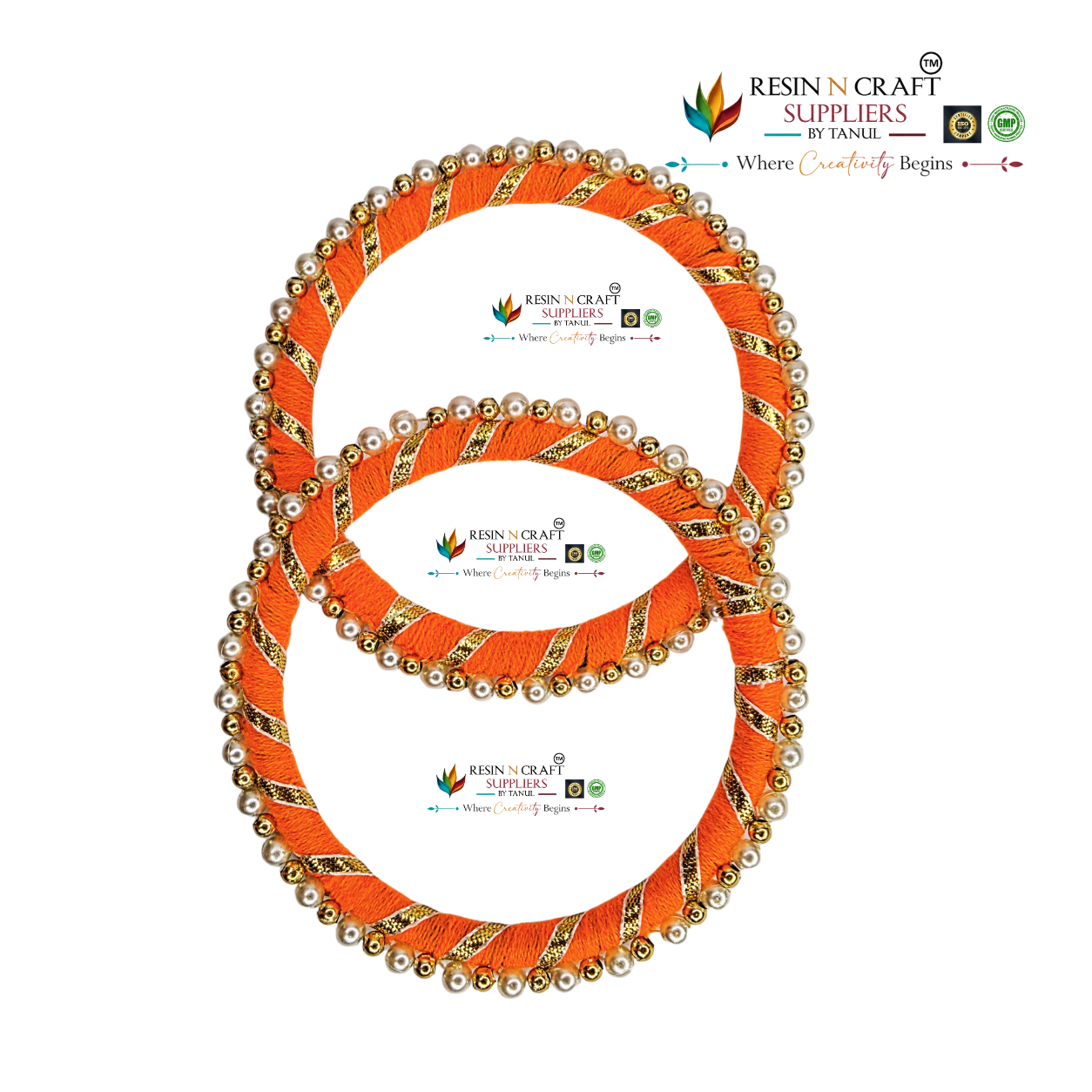 Traditional Pearl Ring (Orange) Moti Pearl Ring
