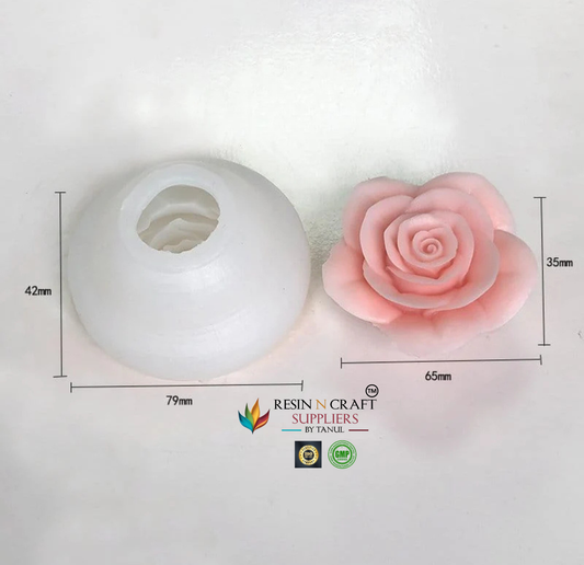 3D Rose Candle Handmade Mould (RHM0173M)