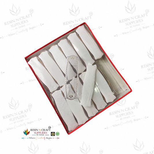 Rakhi / Bracelet Card Box Packing (RKB15) – 12 Box Set for Rakhi Packaging | 4 × 1 Inch