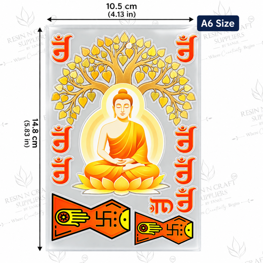 Color Peel & Stick UV DTF Sticker – A6 Size (UVS - 217)