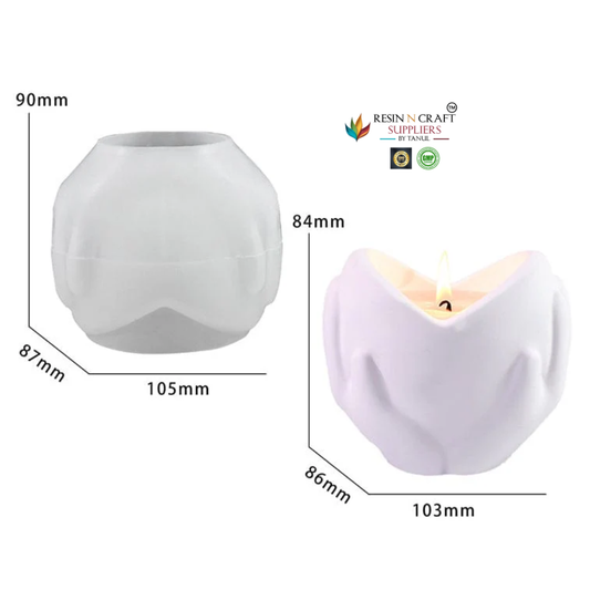 Holding Love Candle Stick Mould (RSM0860M)