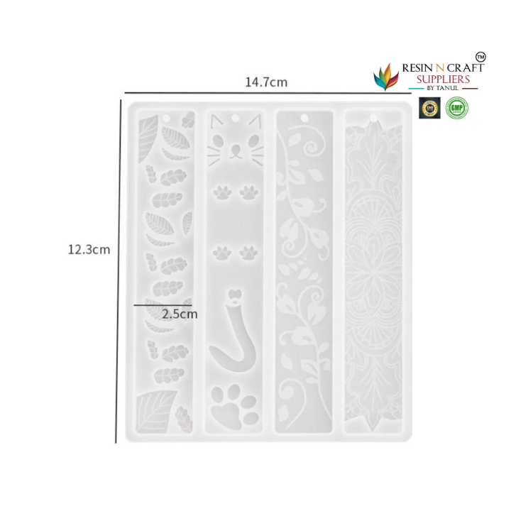 4 in 1 – Pattern Bookmark Mold – RB