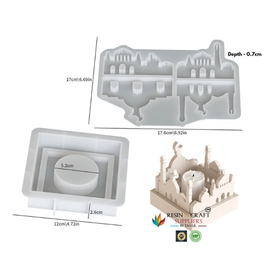 Holy Mosque T-light Holder Mold (RRM - 0366)