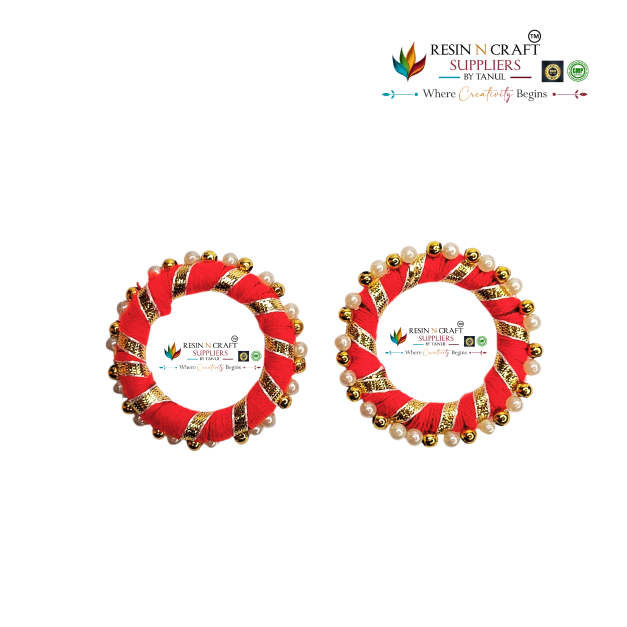 Traditional Pearl Ring (Red) Moti Pearl Ring