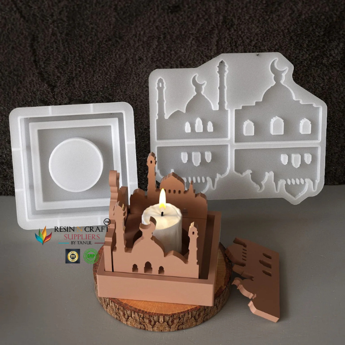 Holy Mosque T-light Holder Mold (RRM - 0366)