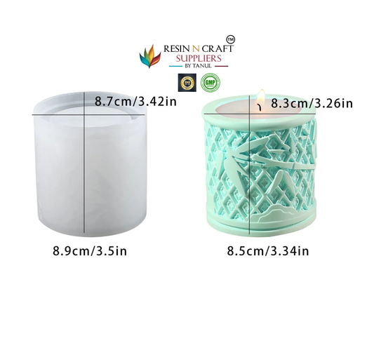 Bamboo Pen Pot & Storage Jar Mould (RSM1075M)