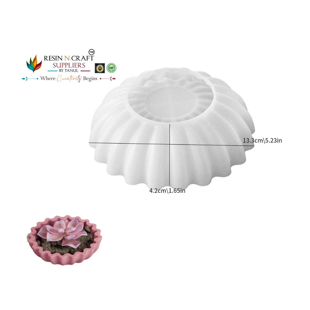 3D Lace Pattern Silicone Mould for Candle & Concrete Art (RSM1339M)