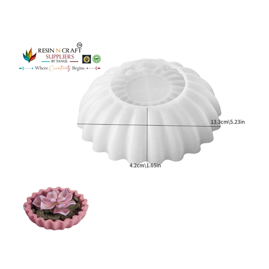 3D Lace Pattern Silicone Mould for Candle & Concrete Art (RSM1339M)