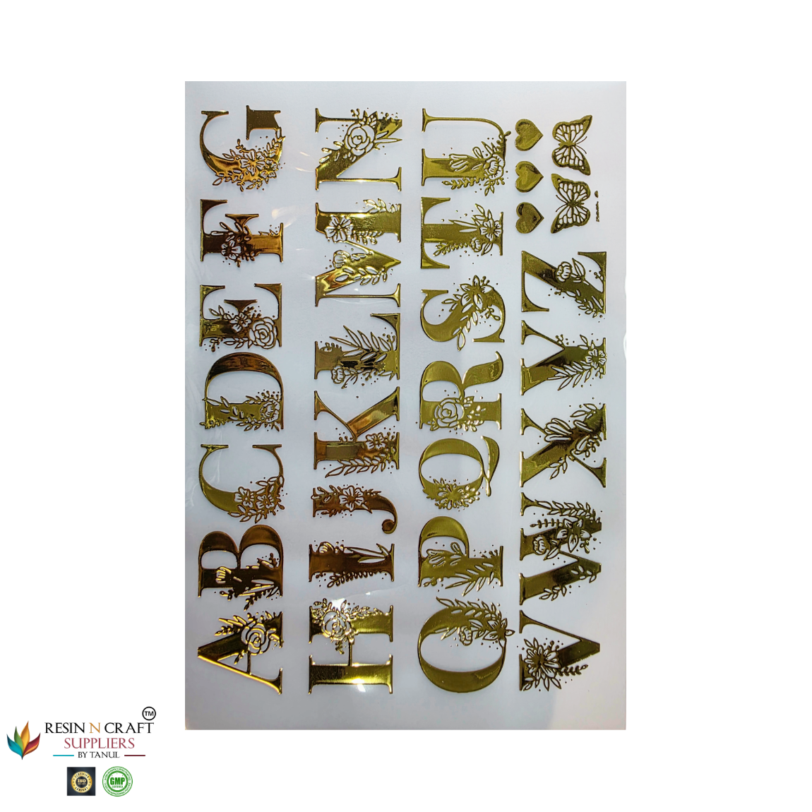 Gold Insert Sheet - Alphabet Sheet (MIS - 02)