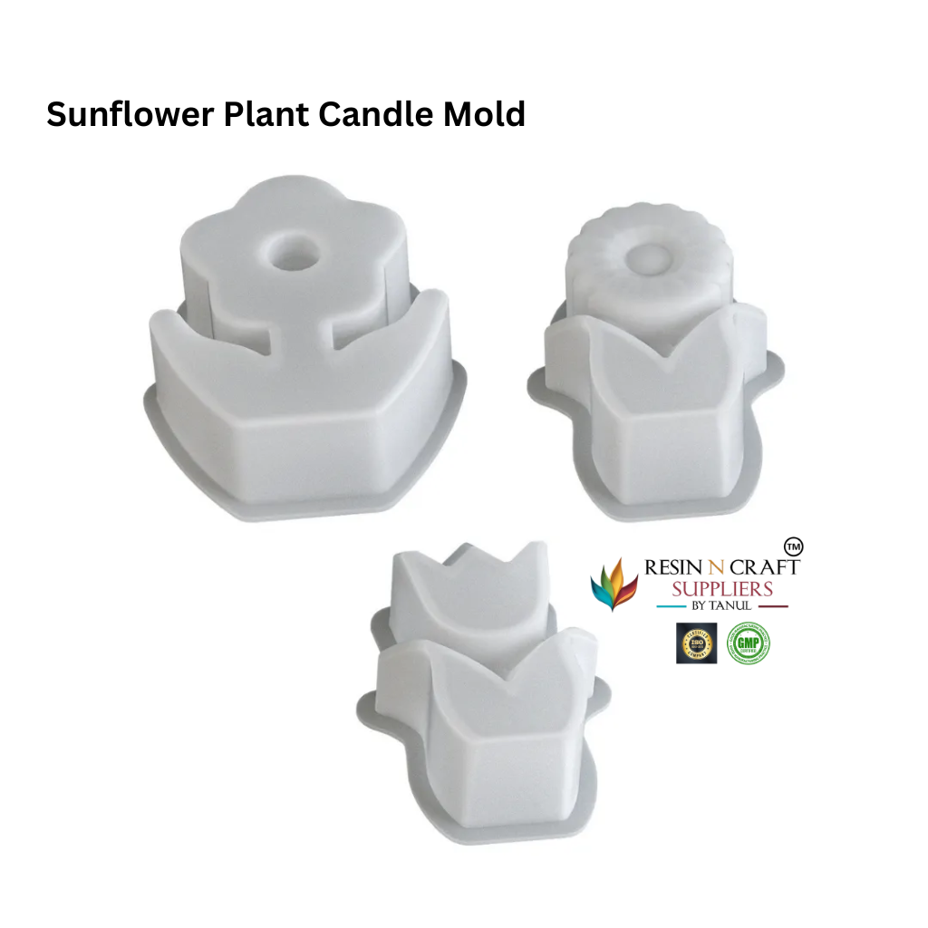 Sunflower Plant Candle Mold – Floral Silicone Mold RDI-RRM-0301M