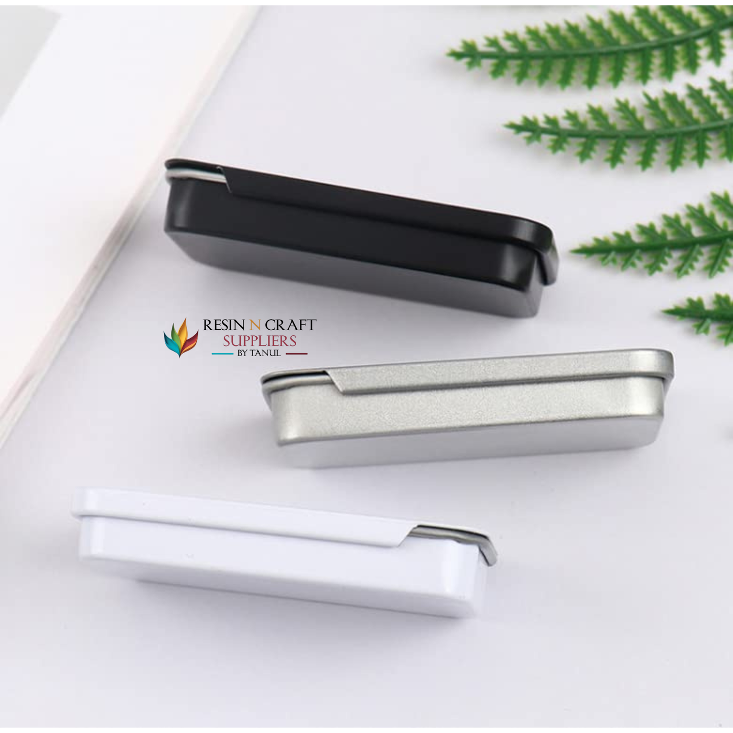 Tin Sliding Containers Metal Tin Jar RLBC002 (Black)