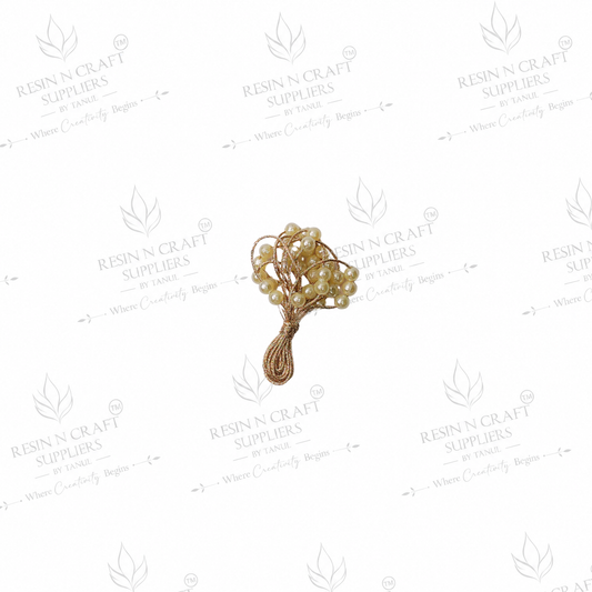 Premium Pearl Bead White Latkan – Design 4 (10 Pcs Pack)
