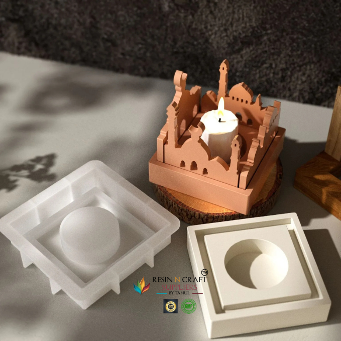 Holy Mosque T-light Holder Mold (RRM - 0366)