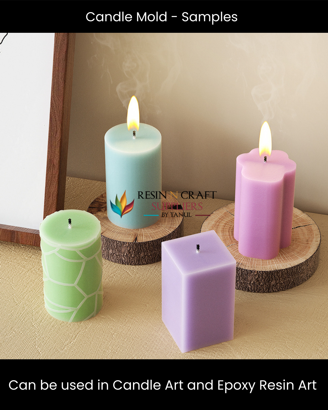 Cylindrical Texture Candle Mold