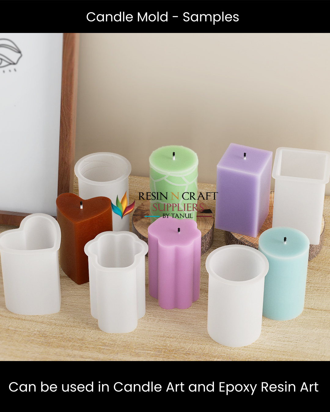 Cylindrical Texture Candle Mold