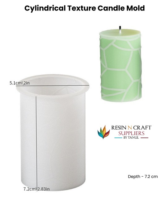 Cylindrical Texture Candle Mold