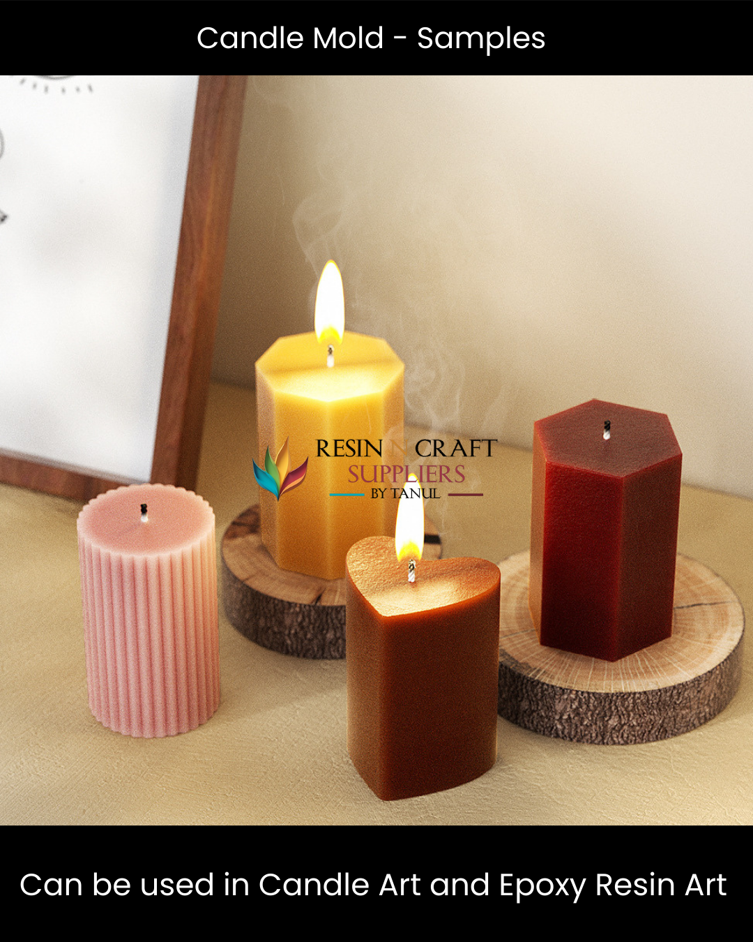 Cylindrical Texture Candle Mold