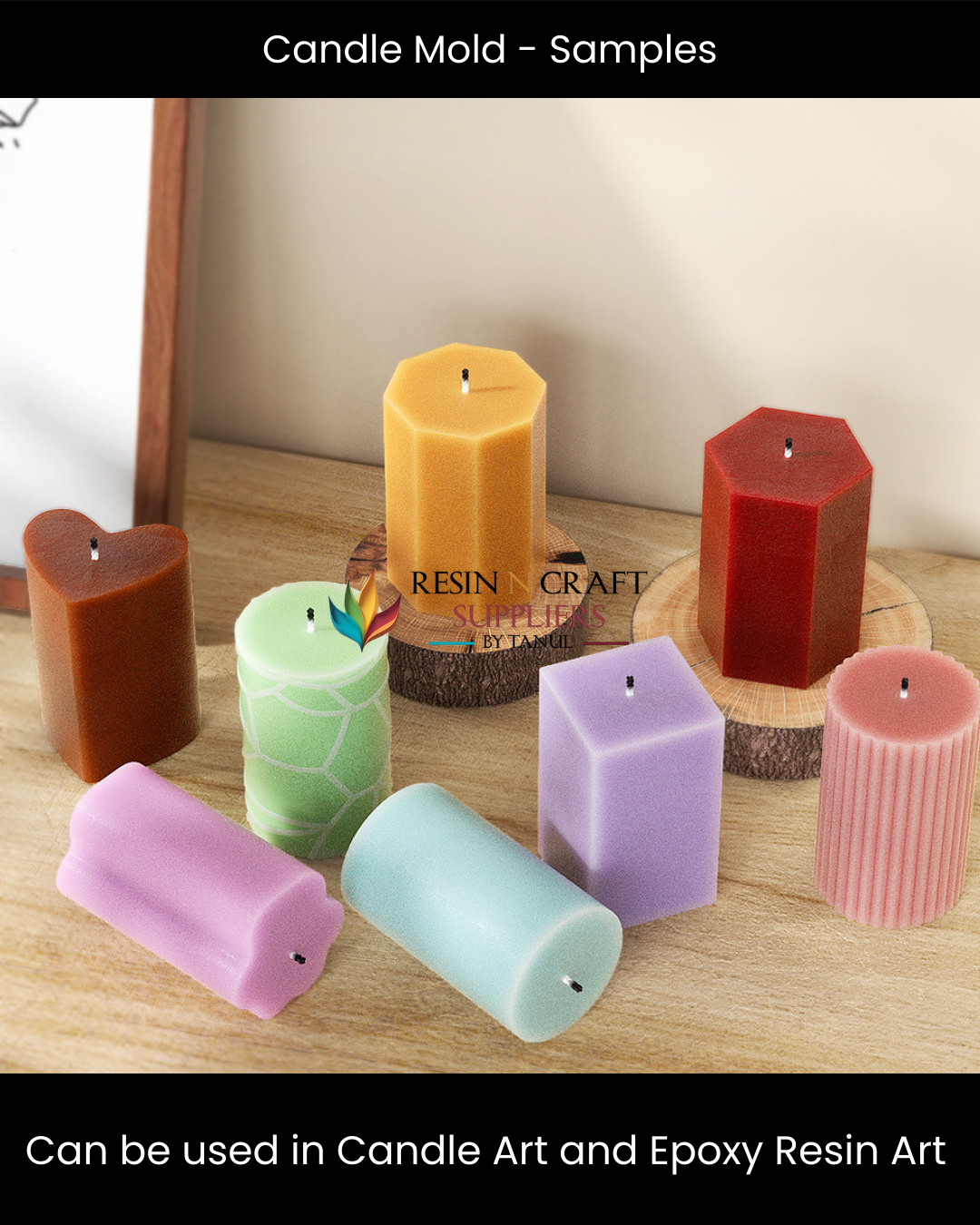 Cylindrical Texture Candle Mold