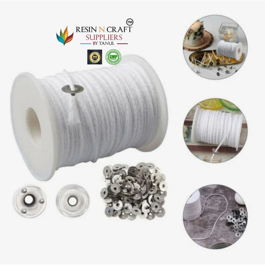 Braided Wick Spool with Wick Sustainer – 200 Feet