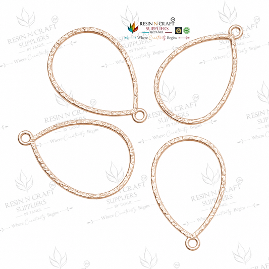 Drop Shape Design Rose Gold 4 in 1 Open Bezel Frame (RRI070203BZ)