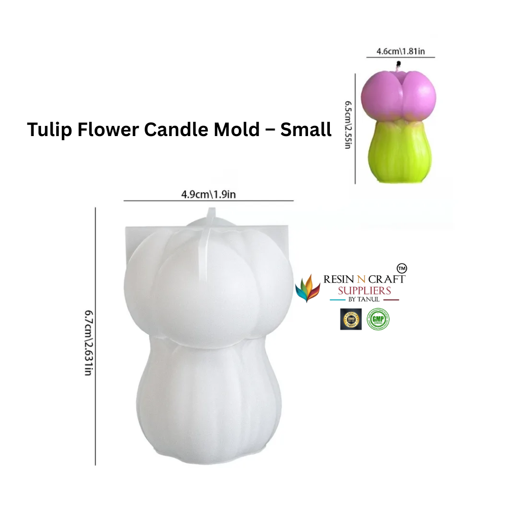 Tulip Flower Candle Mold – Small | Floral Silicone Mold RDI - RRM - 0381M