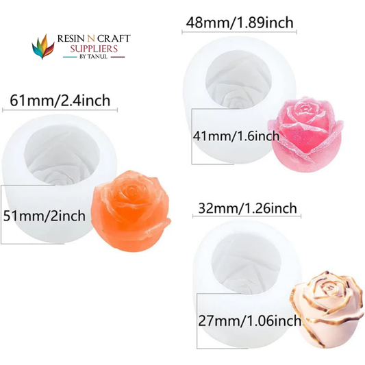 Set of 3 Rose Molds  (RWCM668)