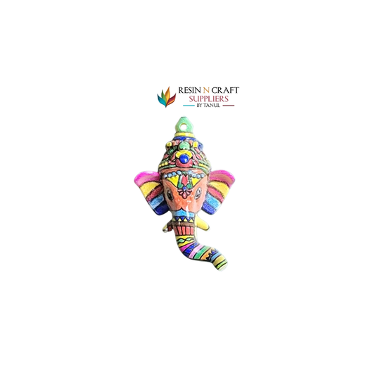 Multicolor Ganesha Face 1.5 INCH