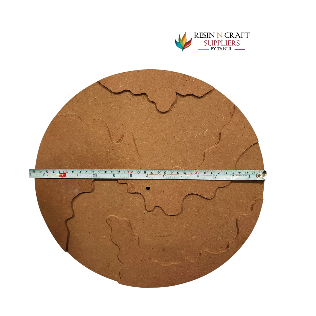 14" Designer MDF Clock Base – Design 3