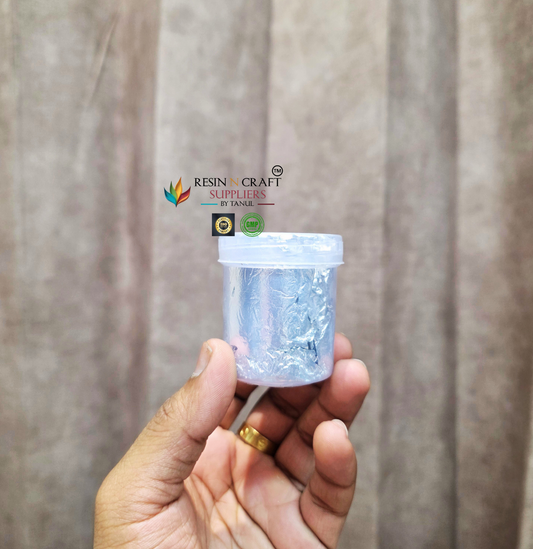 Silver Foil Flakes (Small , Large , Jumbo Jar)