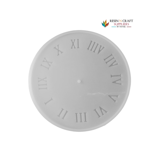 12" Clock Mould – Roman Numeral Silicone Mold