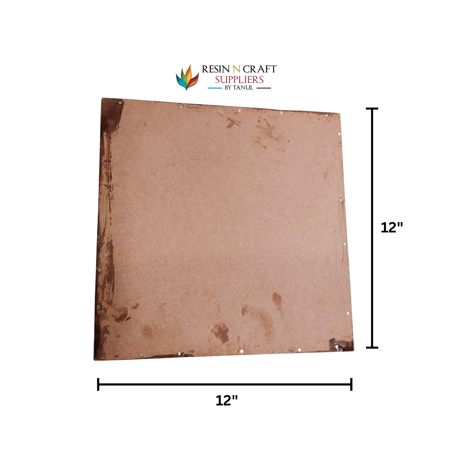 12"x 12" Slider Acrylic With Teakwood Frame & MDF Base