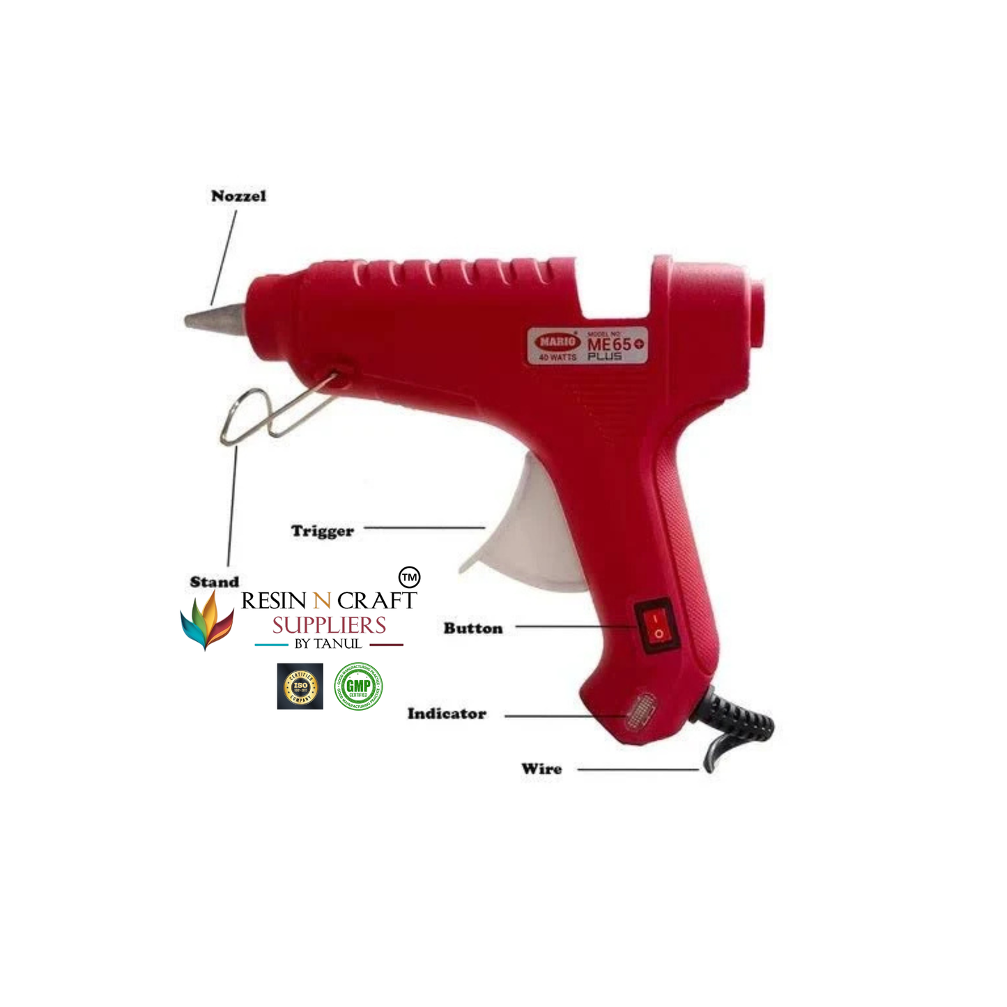 40W Mario ME 65+ Plus Professional Hot Melt Glue Gun