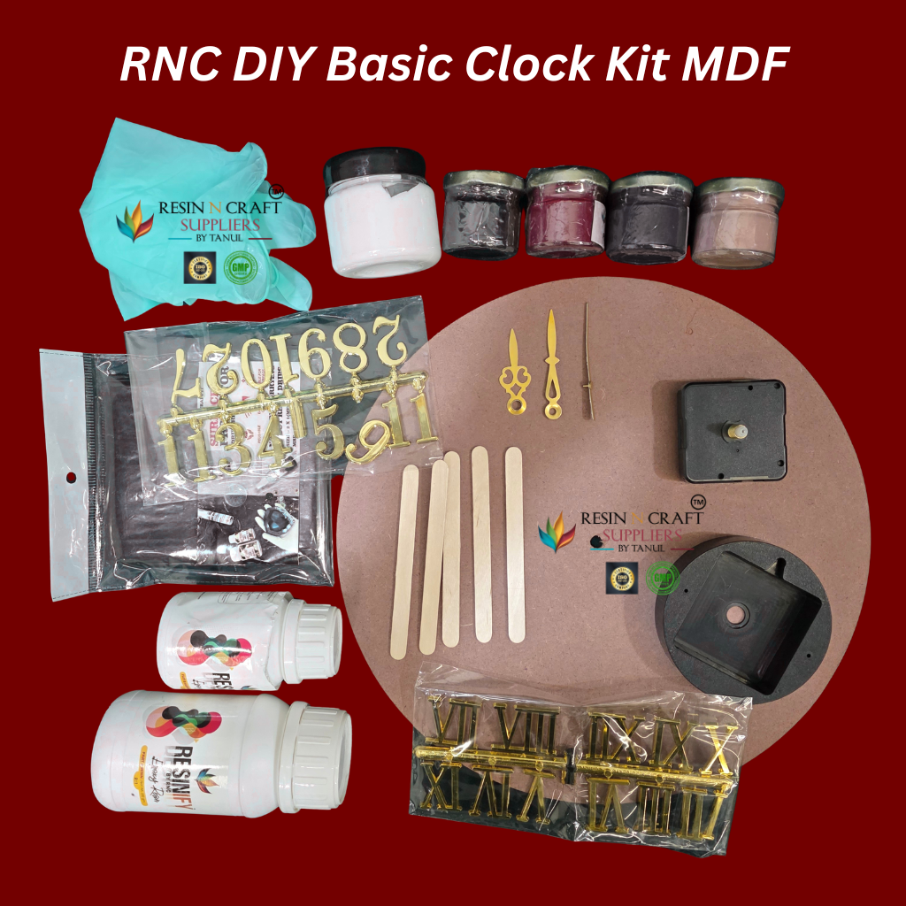 RNC DIY / Beginners Basic Clock Kit MDF – RESIN N CRAFT SUPPLIERS