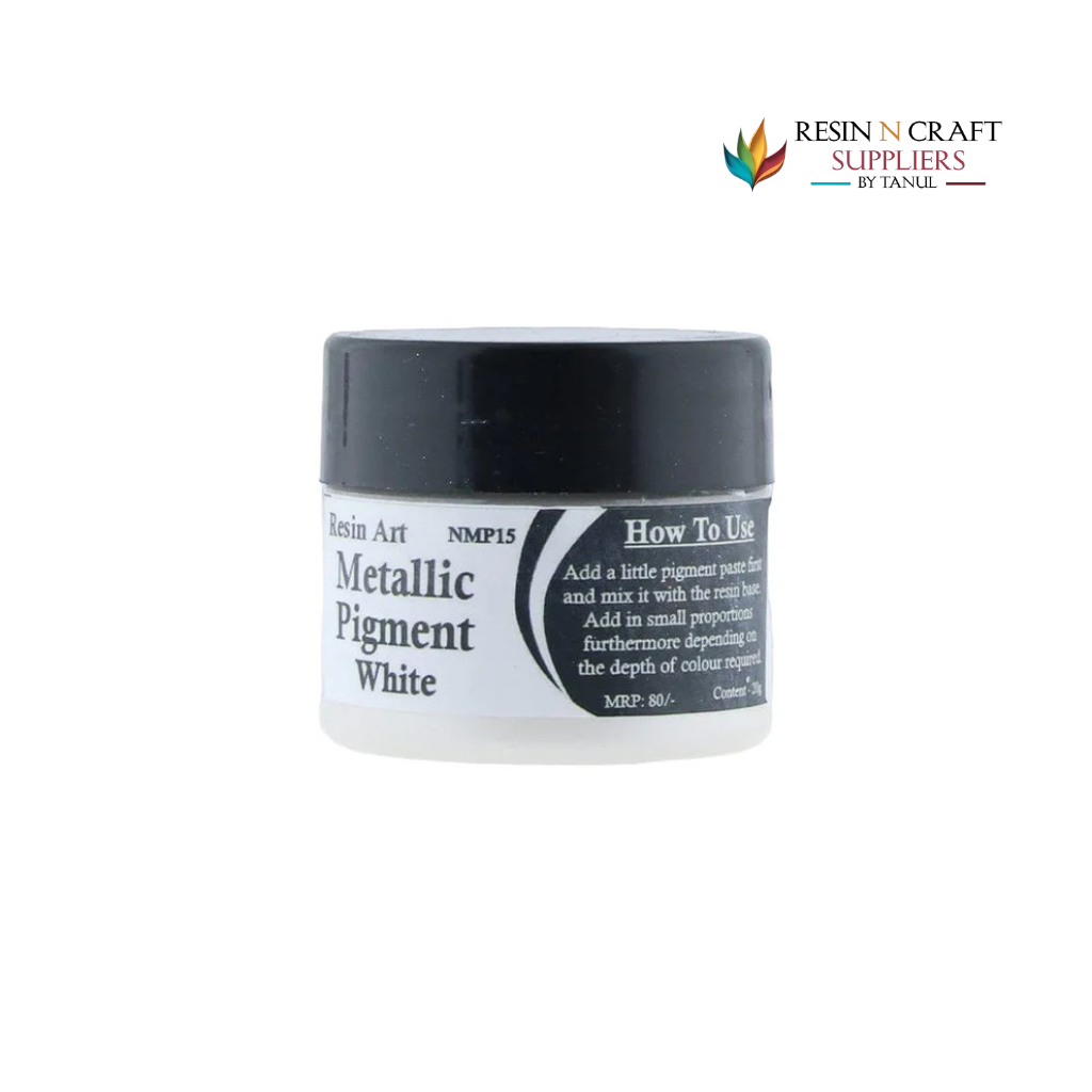 White Metallic Pigment 20 grms